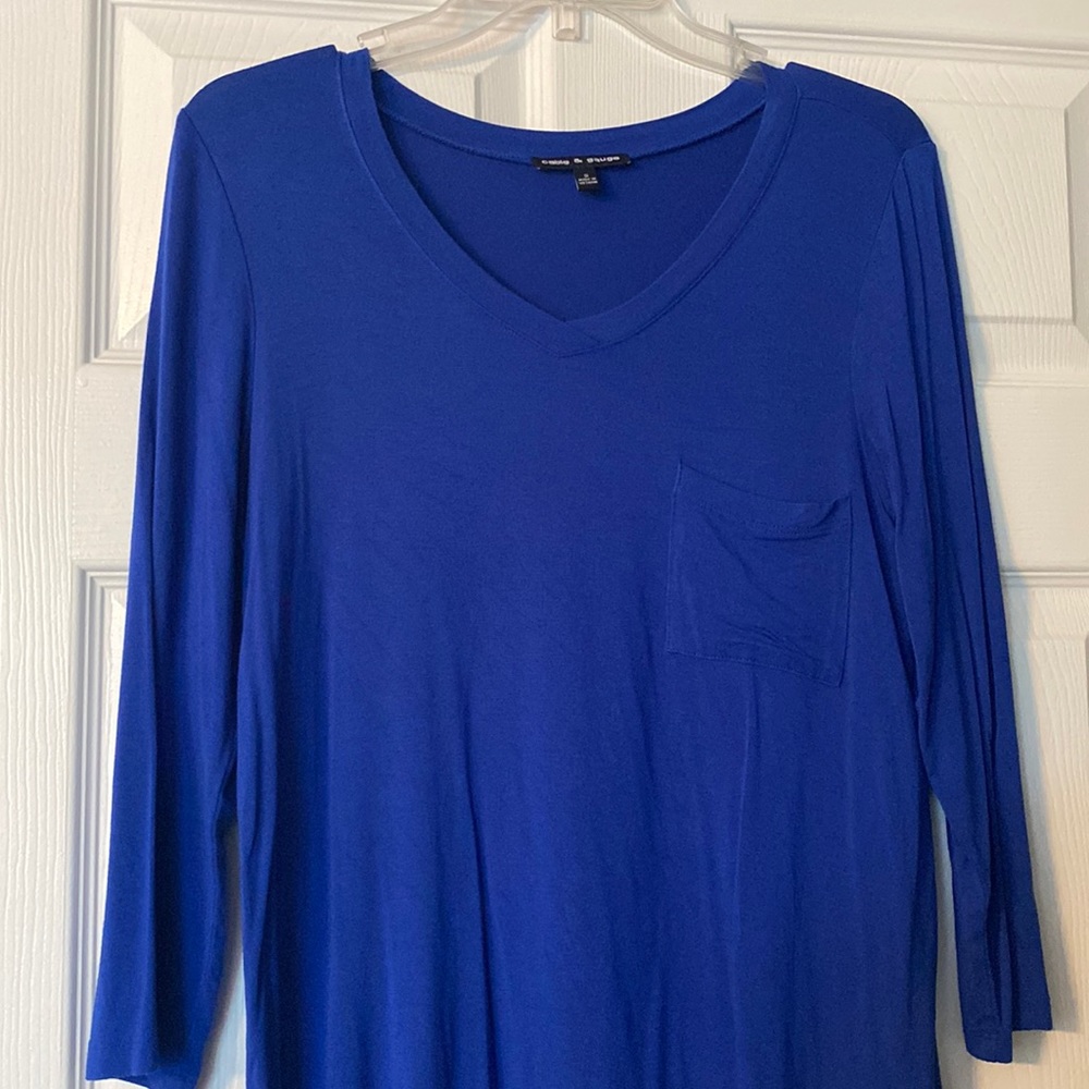 Cable & Gauge Mid Sleeve Top